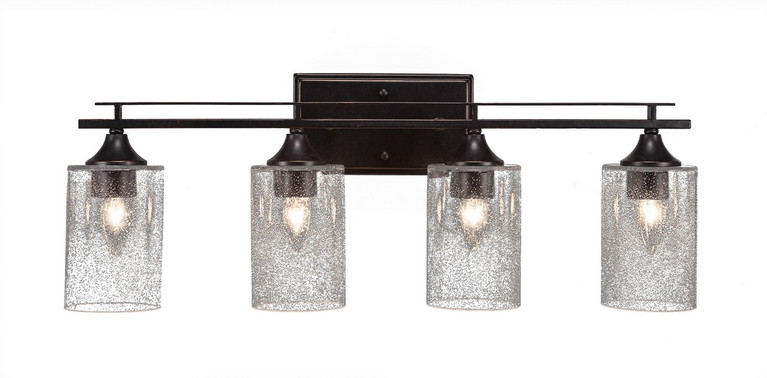 Toltec Lighting - 134-DG-300 - Four Light Bath Bar - Uptowne - Dark Granite