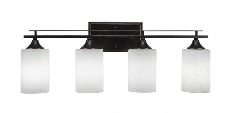 Toltec Lighting - 134-DG-310 - Four Light Bath Bar - Uptowne - Dark Granite