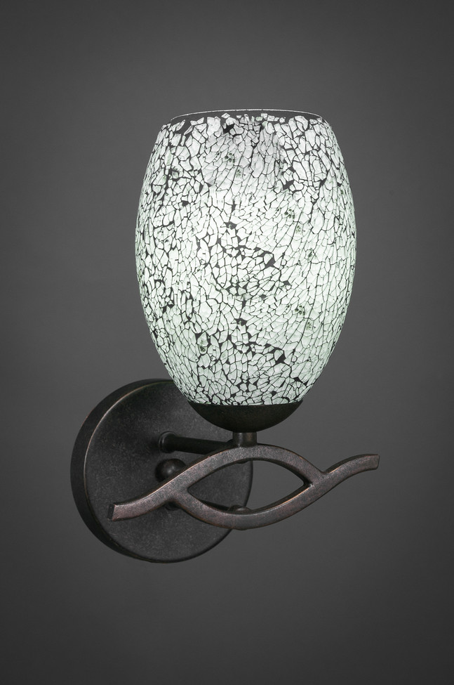 Toltec Lighting - 141-DG-4165 - One Light Wall Sconce - Revo - Dark Granite