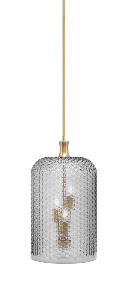 Toltec Lighting - 14-NAB-4212 - Three Light Pendant - Zola - New Age Brass