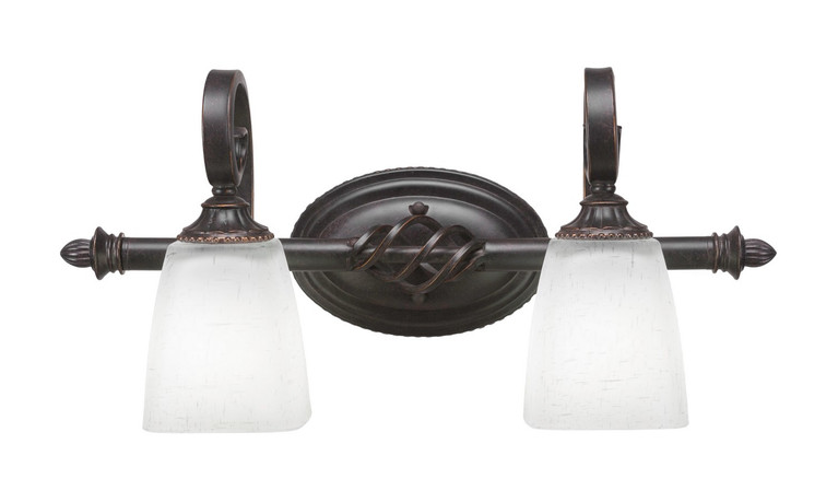 Toltec Lighting - 162-DG-460 - Two Light Bath Bar - Eleganté - Dark Granite