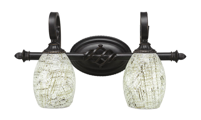 Toltec Lighting - 162-DG-5054 - Two Light Bath Bar - Eleganté - Dark Granite
