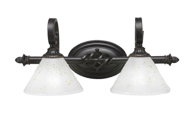 Toltec Lighting - 162-DG-7145 - Two Light Bath Bar - Eleganté - Dark Granite