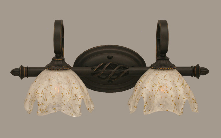 Toltec Lighting - 162-DG-755 - Two Light Bath Bar - Elegant - Dark Granite