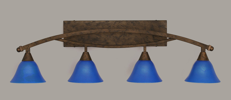 Toltec Lighting - 174-BRZ-4155 - Four Light Bath Bar - Bow - Bronze