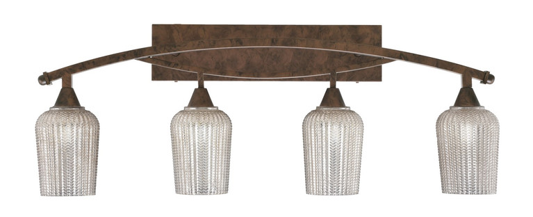 Toltec Lighting - 174-BRZ-4253 - Four Light Bath Bar - Bow - Bronze