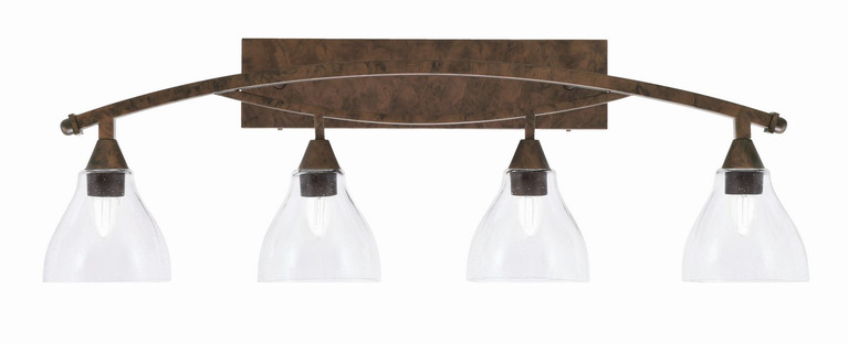 Toltec Lighting - 174-BRZ-4760 - Four Light Bath Bar - Bow - Bronze