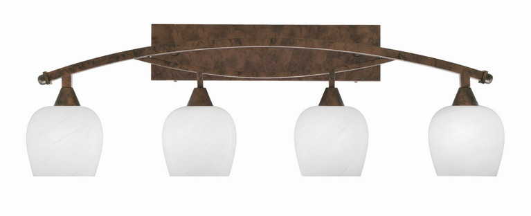 Toltec Lighting - 174-BRZ-4811 - Four Light Bath Bar - Bow - Bronze