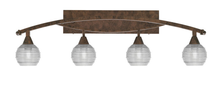 Toltec Lighting - 174-BRZ-5110 - Four Light Bath Bar - Bow - Bronze