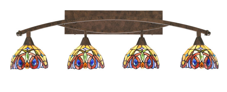 Toltec Lighting - 174-BRZ-9445 - Four Light Bath Bar - Bow - Bronze