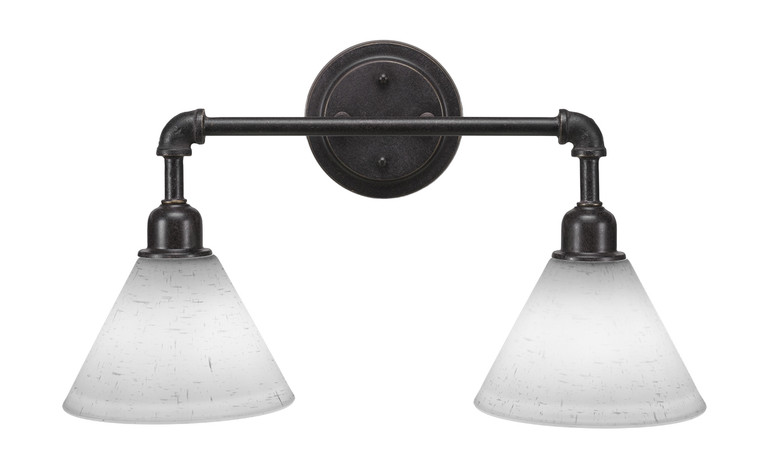 Toltec Lighting - 182-DG-312 - Two Light Bath Bar - Vintage - Dark Granite