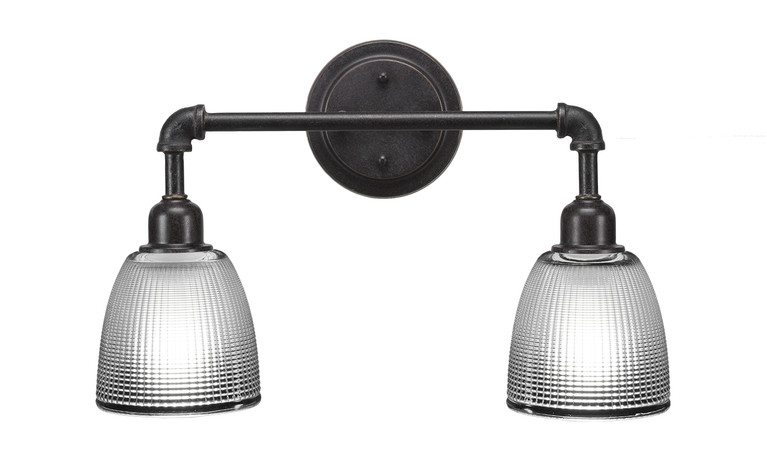 Toltec Lighting - 182-DG-500 - Two Light Bath Bar - Vintage - Dark Granite