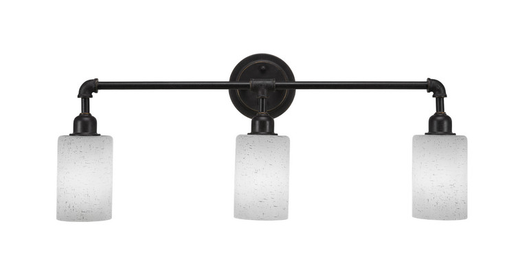 Toltec Lighting - 183-DG-310 - Three Light Bath Bar - Vintage - Dark Granite