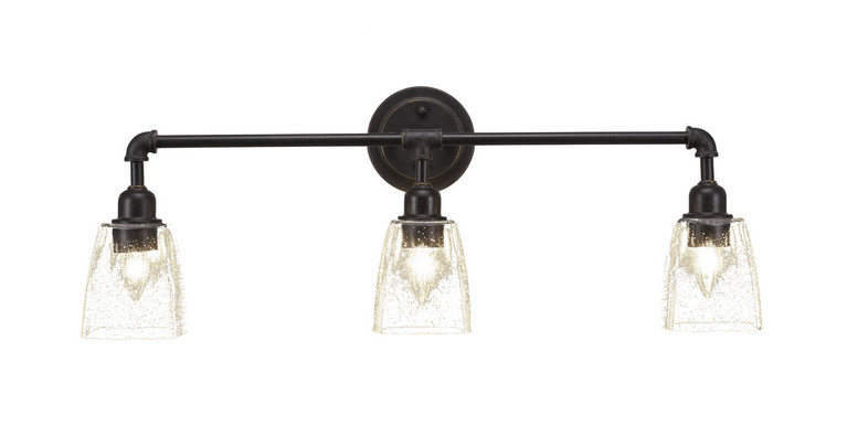 Toltec Lighting - 183-DG-461 - Three Light Bath Bar - Vintage - Dark Granite