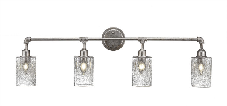 Toltec Lighting - 184-AS-310 - Four Light Bath Bar - Vintage - Aged Silver