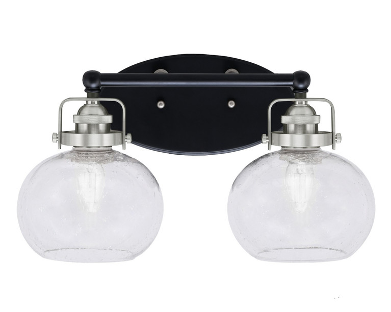 Toltec Lighting - 1932-MBBN-202 - Two Light Bath Bar - Easton - Matte Black & Brushed Nickel
