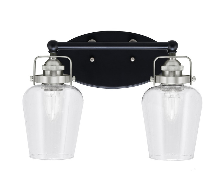 Toltec Lighting - 1932-MBBN-210 - Two Light Bath Bar - Easton - Matte Black & Brushed Nickel