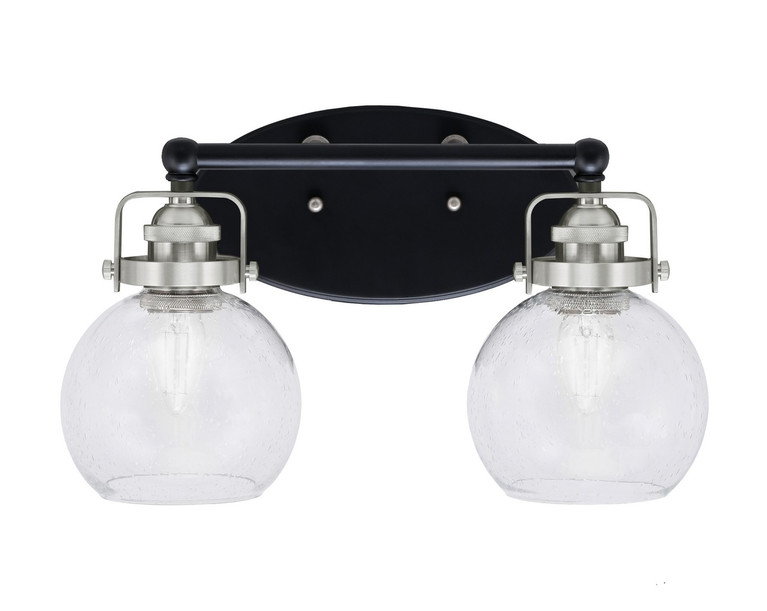 Toltec Lighting - 1932-MBBN-4100 - Two Light Bath Bar - Easton - Matte Black & Brushed Nickel