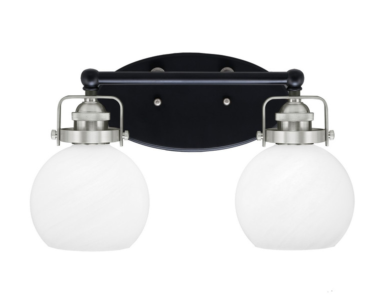 Toltec Lighting - 1932-MBBN-4101 - Two Light Bath Bar - Easton - Matte Black & Brushed Nickel