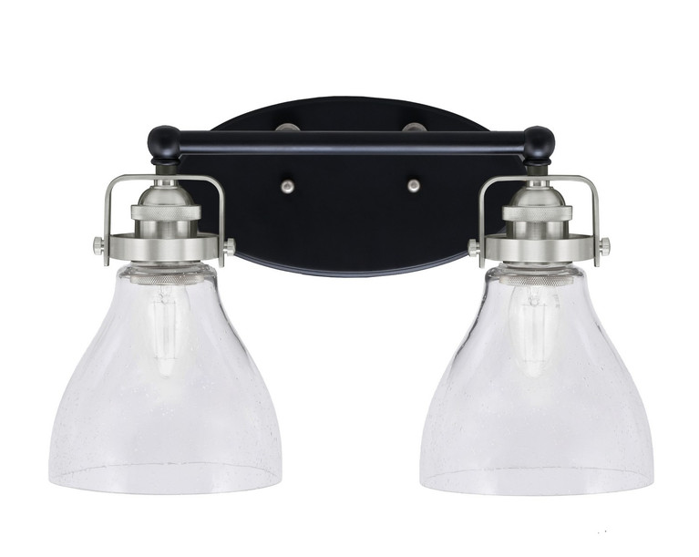 Toltec Lighting - 1932-MBBN-4760 - Two Light Bath Bar - Easton - Matte Black & Brushed Nickel