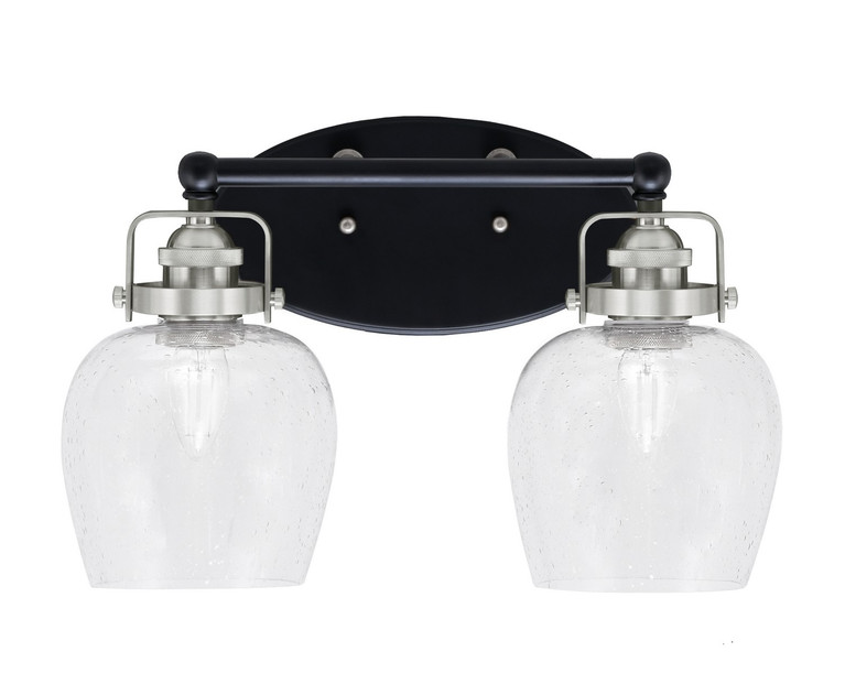 Toltec Lighting - 1932-MBBN-4810 - Two Light Bath Bar - Easton - Matte Black & Brushed Nickel
