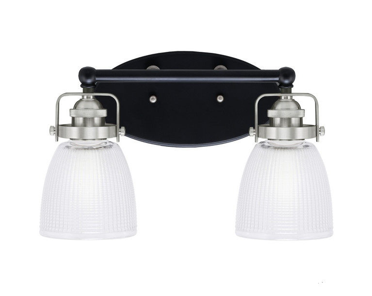 Toltec Lighting - 1932-MBBN-500 - Two Light Bath Bar - Easton - Matte Black & Brushed Nickel