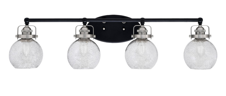 Toltec Lighting - 1934-MBBN-4102 - Four Light Bath Bar - Easton - Matte Black & Brushed Nickel