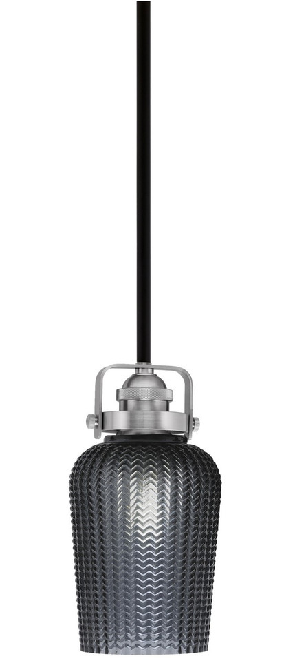 Toltec Lighting - 1941-MBBN-4252 - One Light Mini Pendant - Easton - Matte Black & Brushed Nickel