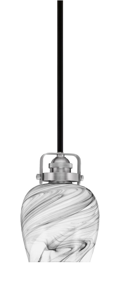 Toltec Lighting - 1941-MBBN-4819 - One Light Mini Pendant - Easton - Matte Black & Brushed Nickel