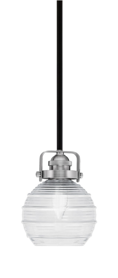 Toltec Lighting - 1941-MBBN-5110 - One Light Mini Pendant - Easton - Matte Black & Brushed Nickel