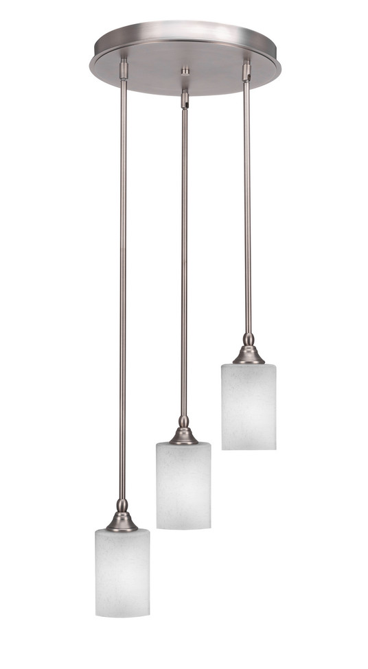 Toltec Lighting - 2143-BN-531 - Three Light Cluster Pendalier - Empire - Brushed Nickel
