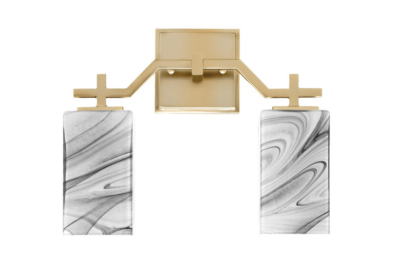 Toltec Lighting - 2312-NAB-549 - Two Light Bath Bar - Corbin - New Age Brass