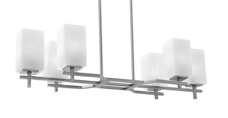 Toltec Lighting - 2326-GP-541 - Six Light Island Pendant - Corbin - Graphite