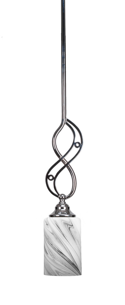 Toltec Lighting - 232-CH-3009 - One Light Mini Pendant - Jazz - Chrome
