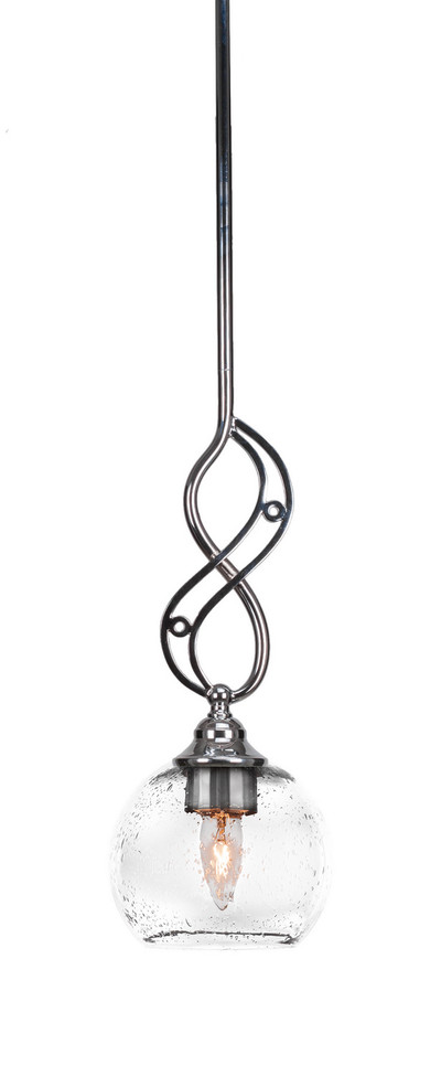 Toltec Lighting - 232-CH-4100 - One Light Mini Pendant - Jazz - Chrome