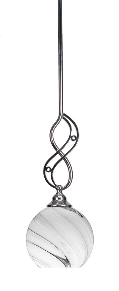 Toltec Lighting - 232-CH-4109 - One Light Mini Pendant - Jazz - Chrome
