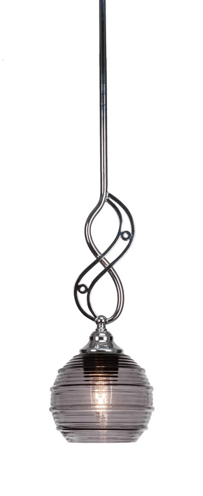 Toltec Lighting - 232-CH-5112 - One Light Mini Pendant - Jazz - Chrome