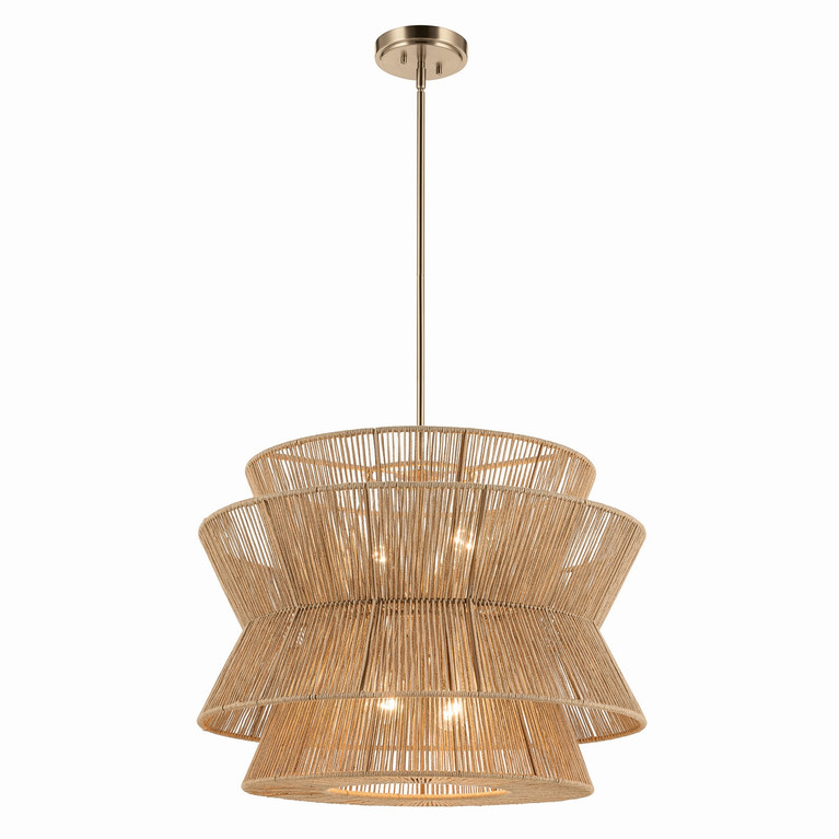 Kichler - 52735CPZ - Four Light Pendant - Ophira - Champagne Bronze