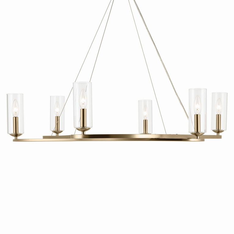 Kichler - 52771CPZ - Six Light Chandelier - Harpin - Champagne Bronze