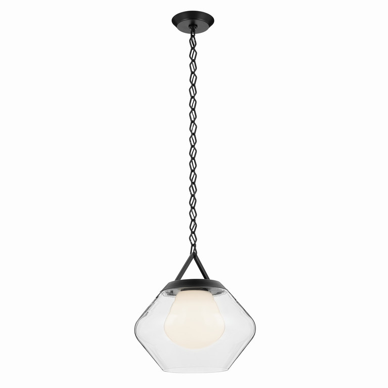 Kichler - 52783BK - One Light Pendant - Nella - Black