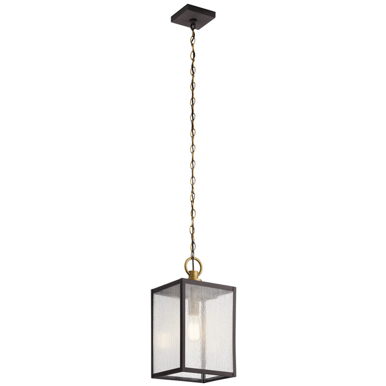 Kichler - 59008WZC - One Light Outdoor Pendant/Semi Flush - Lahden - Weathered Zinc