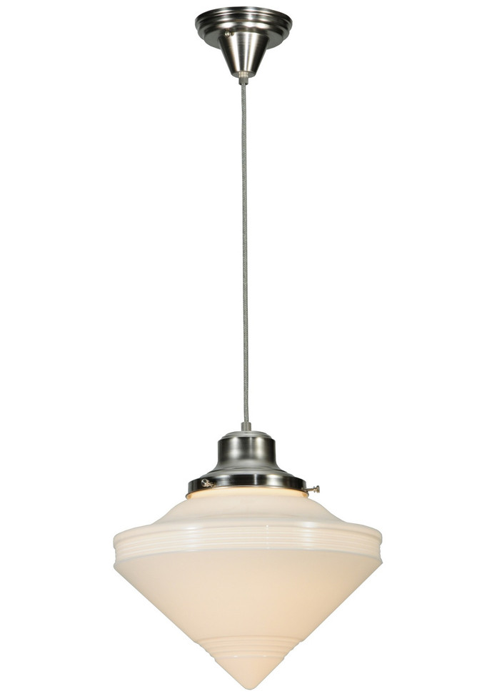 Meyda Tiffany - 141103 - One Light Pendant - Revival - Nickel