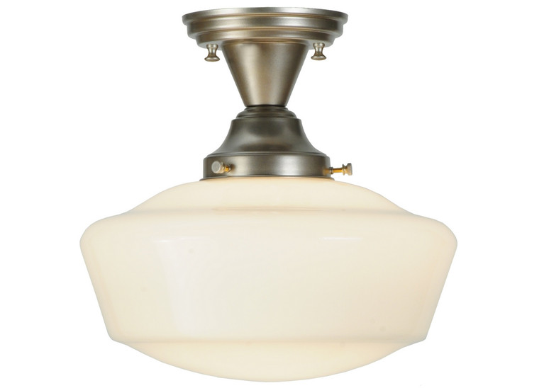 Meyda Tiffany - 141231 - One Light Semi-Flushmount - Revival - Nickel