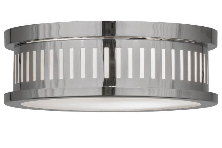 Meyda Tiffany - 145703 - Two Light Flushmount - Cilindro - Extreme Chrome
