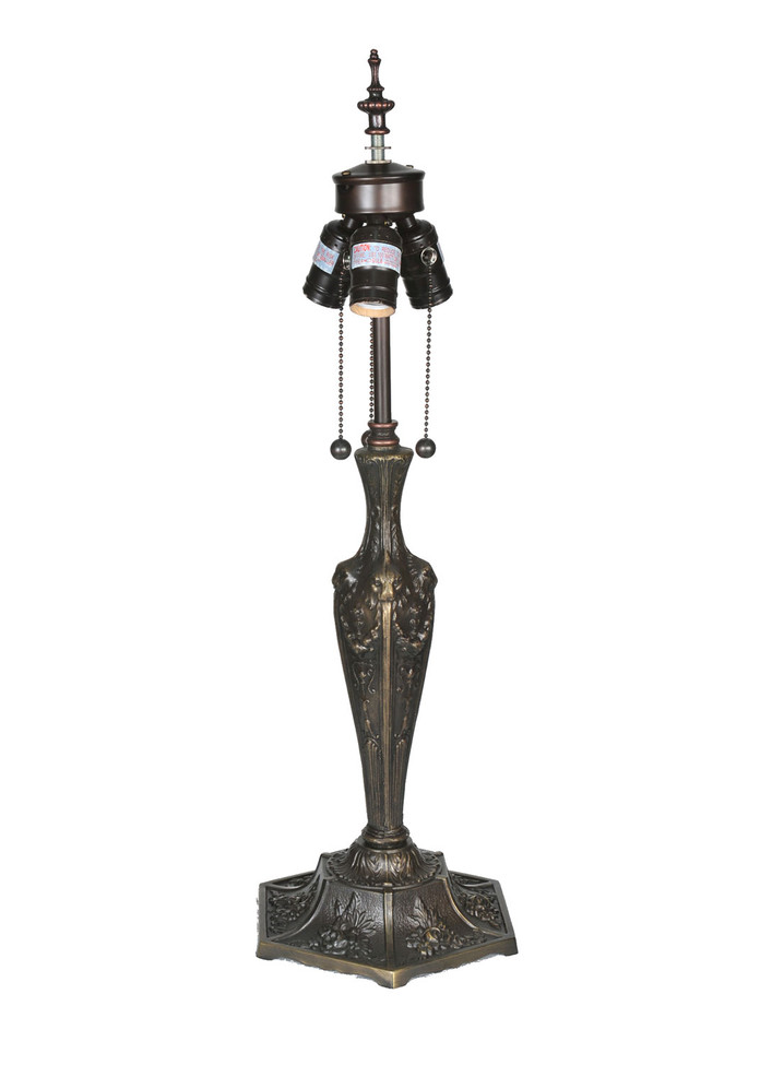 Meyda Tiffany - 14579 - Three Light Table Base Hardware - Lion Head - Antique
