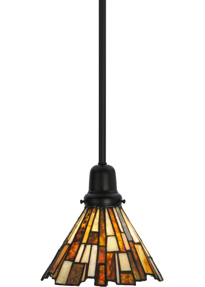 Meyda Tiffany - 145877 - One Light Mini Pendant - Delta - Solar Black