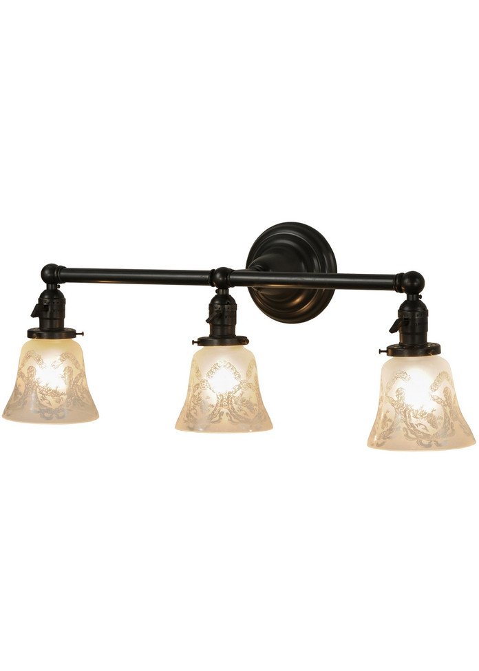 Meyda Tiffany - 146608 - Three Light Wall Sconce - Revival - Craftsman Brown