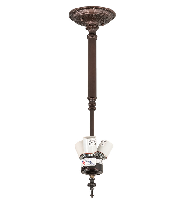 Meyda Tiffany - 14800 - Three Light Pendant Hardware - Inverted Pendant Hardware - Mahogany Bronze
