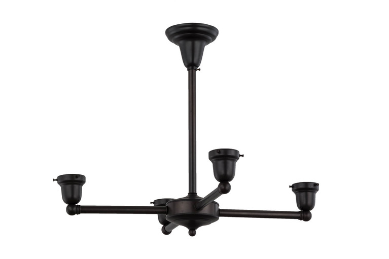 Meyda Tiffany - 157539 - Four Light Chandelier Hardware - Chandelier Hardware - Craftsman Brown