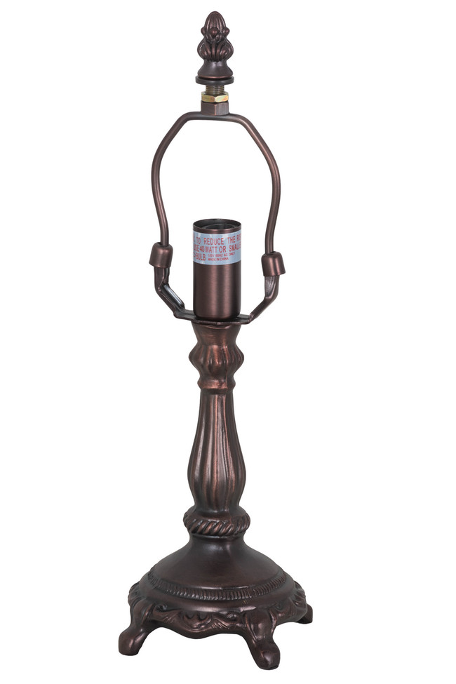 Meyda Tiffany - 157986 - One Light Table Base - Wisteria - Mahogany Bronze